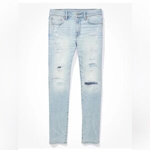 American Eagle Outfitters airsoft+ Athletic Skinny Jeans Distressed w28 L28